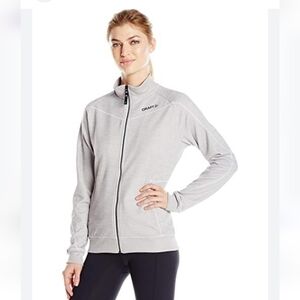 CRAFT Full-Zip Athletic Casual Training Sweatshirt Jacket, Size S